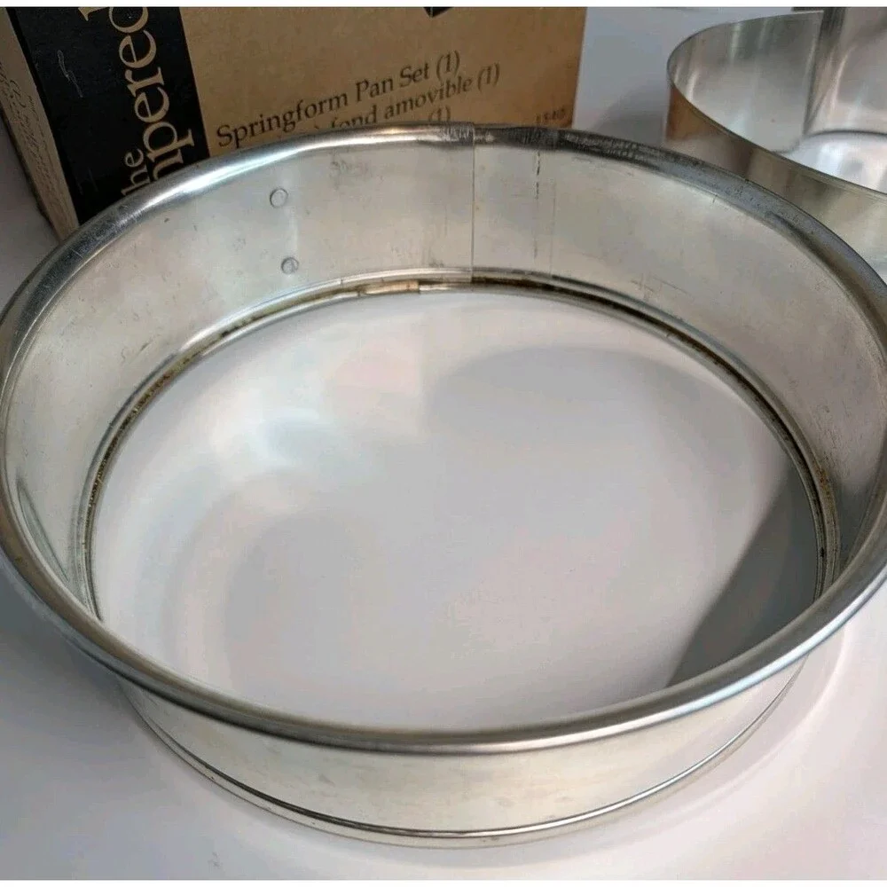Pampered Chef Springform Pan Set 1540 Ring Tube Heart Insert Box Missing Base